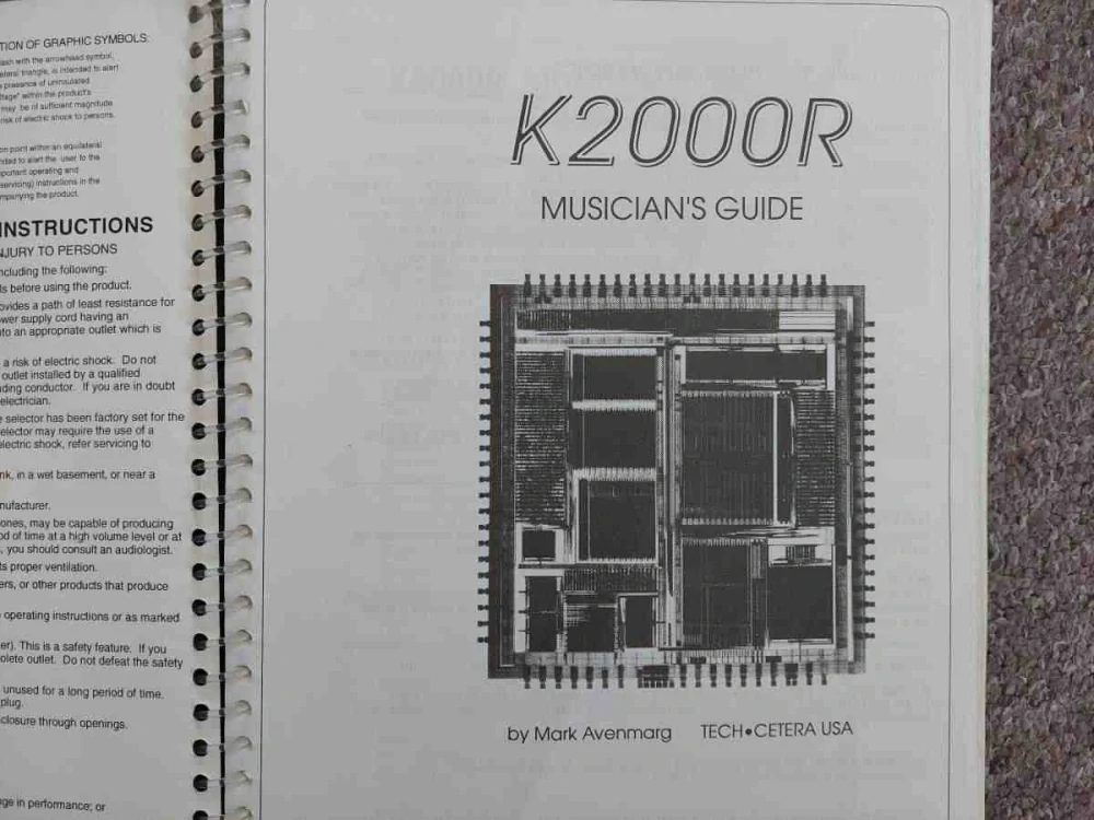 Kurzweil K2000R Návod uživatelský manuál