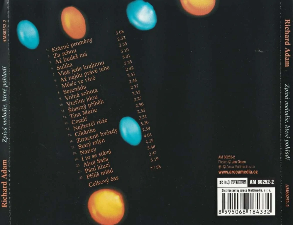 CD Richard Adam - Zpívá melodie, které pohladí