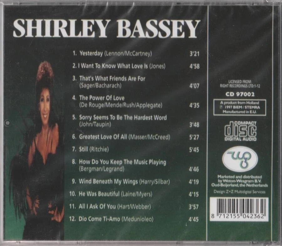 CD Shirley Bassey - Collection