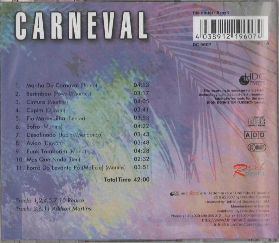 CD Carneval - Best of samba