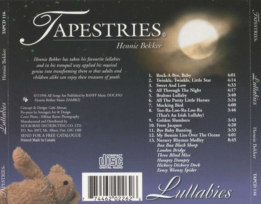 CD Hennie Bekker Tapestries - Lullabies