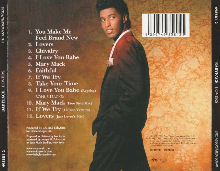 CD Babyface - Lovers