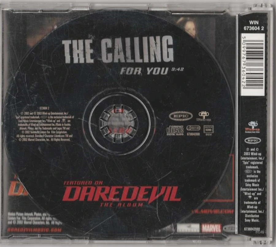 CD The Calling - For You Daredevil