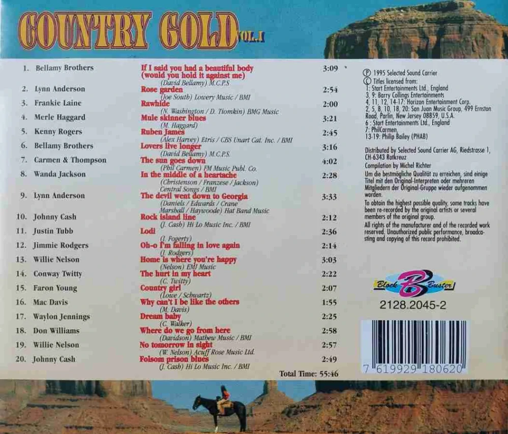 CD COUNTRY GOLD VOL. 1