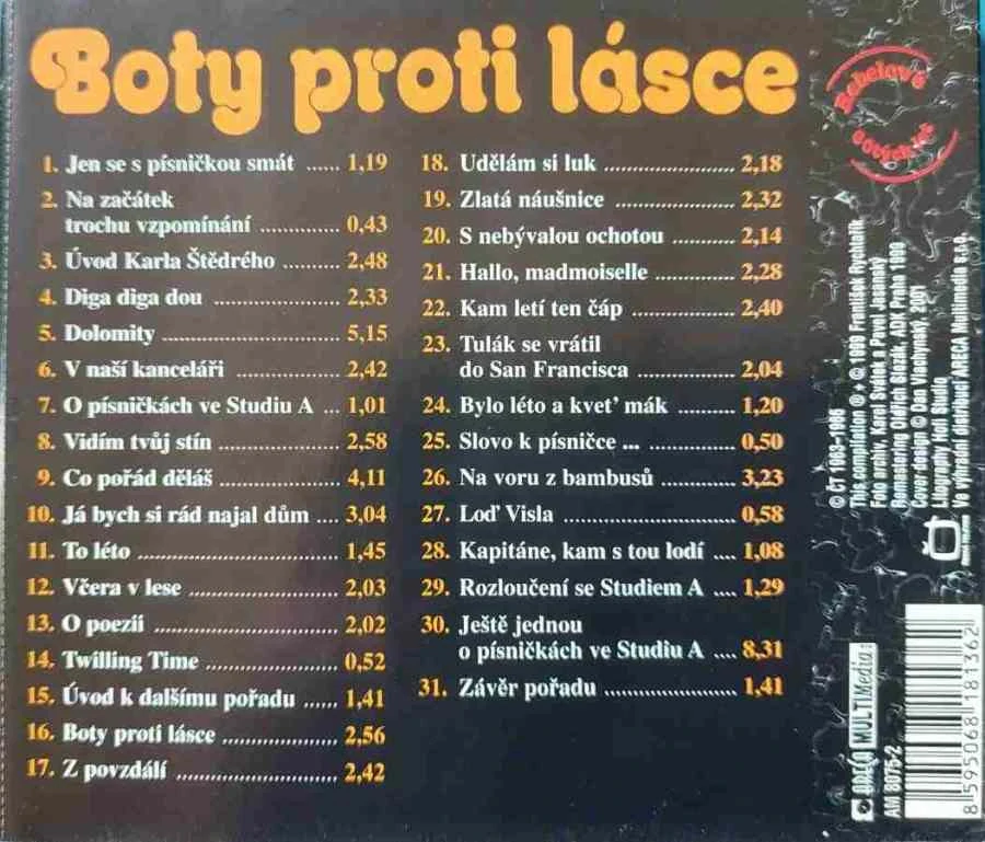 CD Boty proti lásce - Přenosilová , Matuška , Filipovská a další