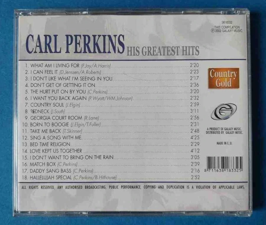 CD Carl Perkins His Greatest Hits