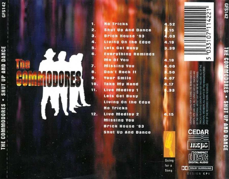 CD The COMMODORES - Shut Up And Dance