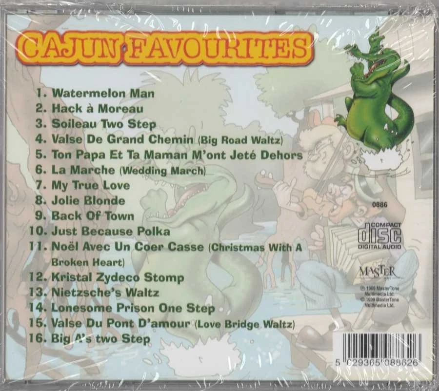 CD Cajun Favourites Performed by Kermet Venable