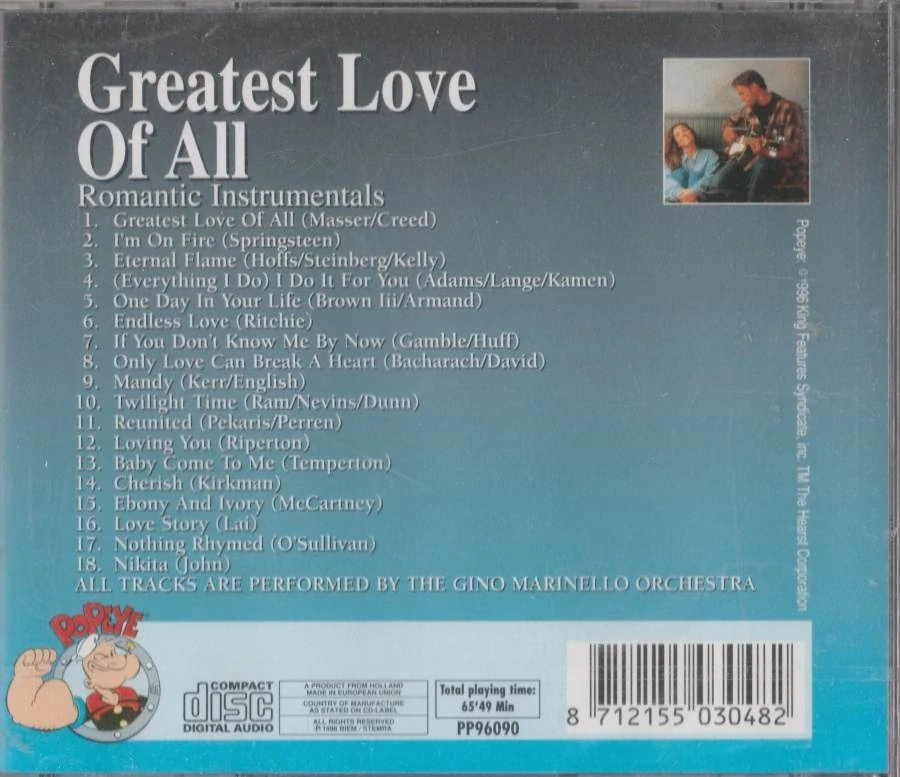CD Greatest Love Of All - Gino Marinello