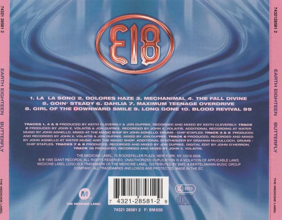 CD Earth Eighteen - Butterfly
