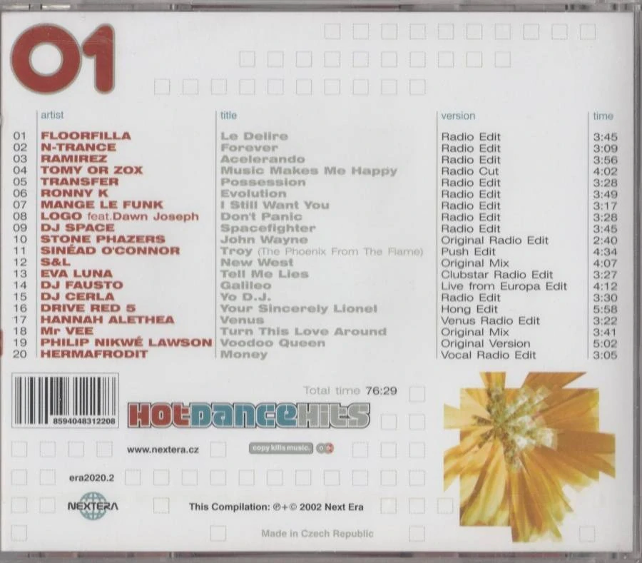 CD Hot Dance Hits 01