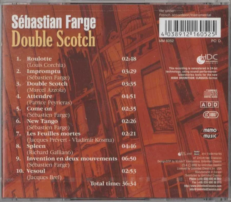 CD Sébastian Farge - Double Scotch