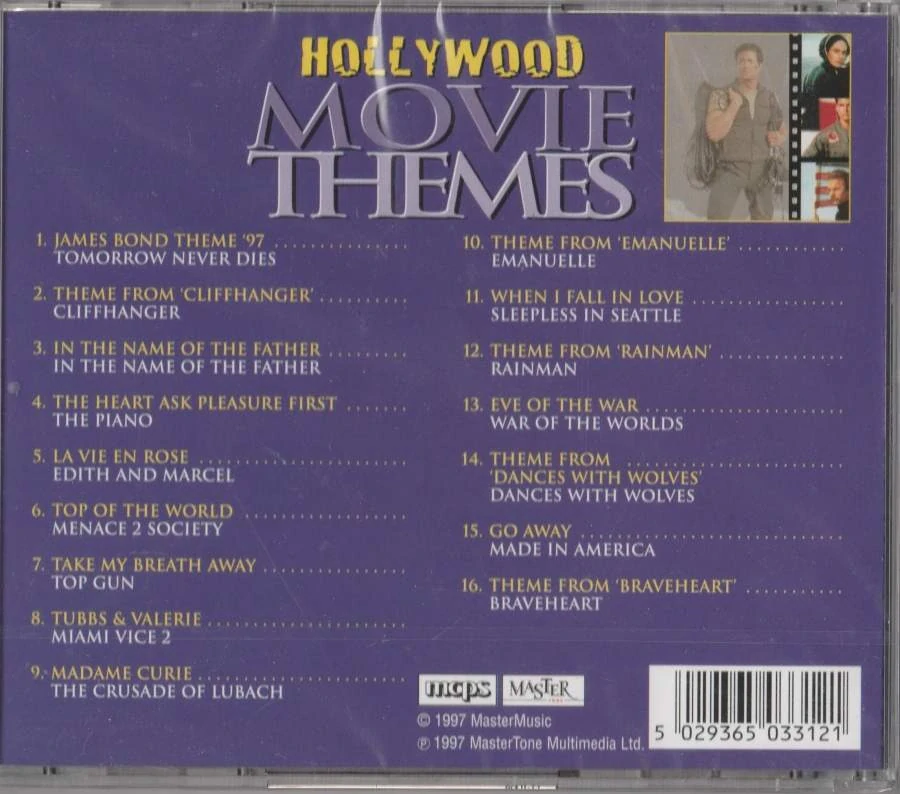 CD Hollywood Movie Theme 16 Great instrumental movie themes