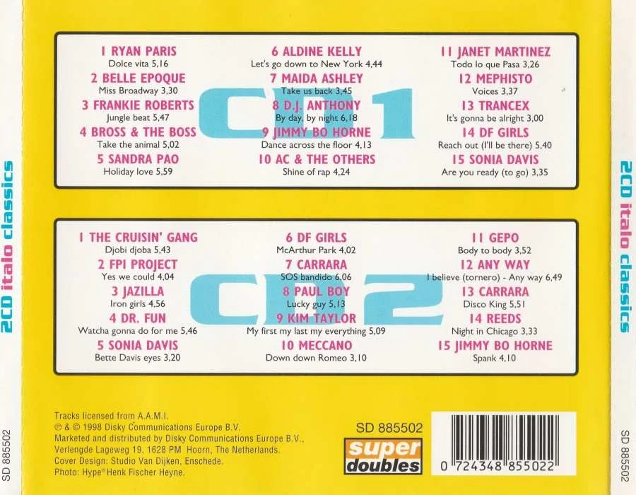 CD Italo classics 1998