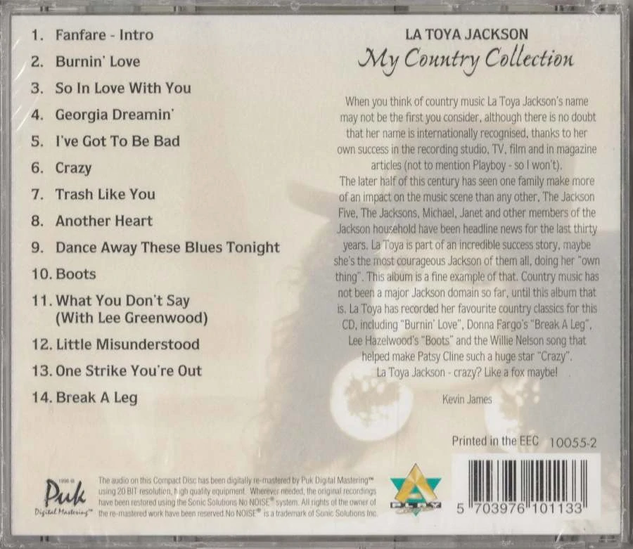 CD La Toya Jackson - My Country Collection