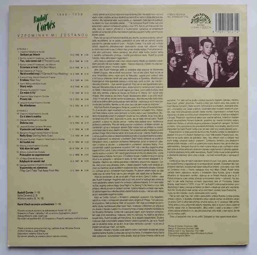 LP Rudolf Cortés - Vzpomínky mi zůstanou