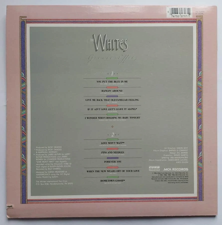 LP Whites Greatest Hits