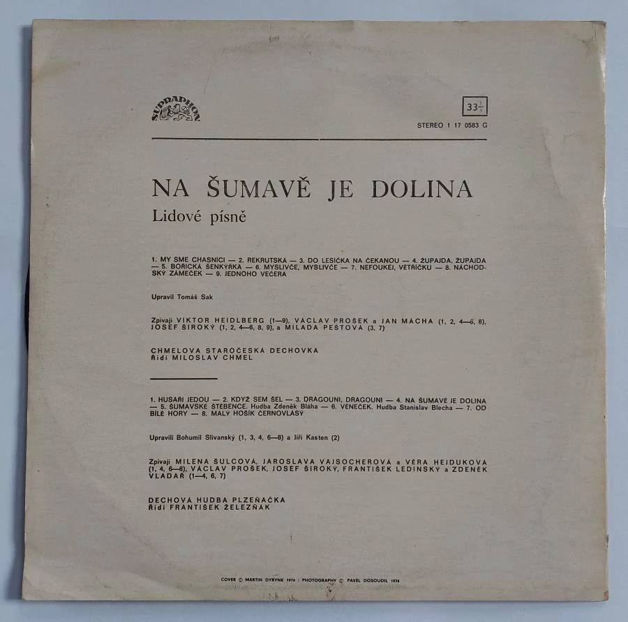 LP Na Šumavě je dolina Lidové písně