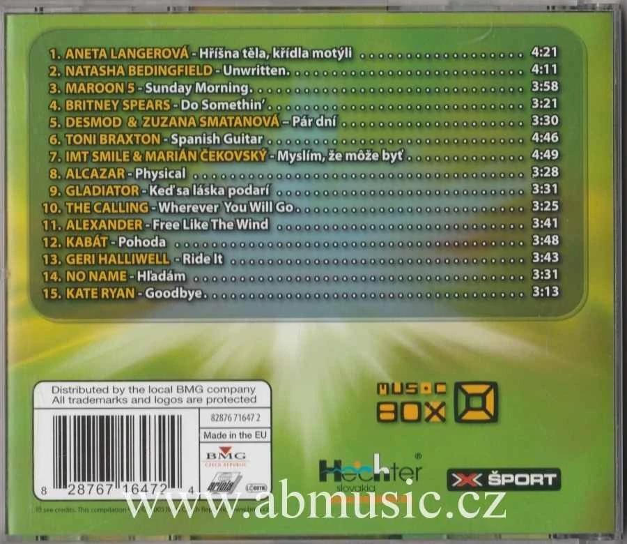 CD MUSIC BOX HITY 3 - Aneta Langerová , Kabát , Natasha Bedingfield