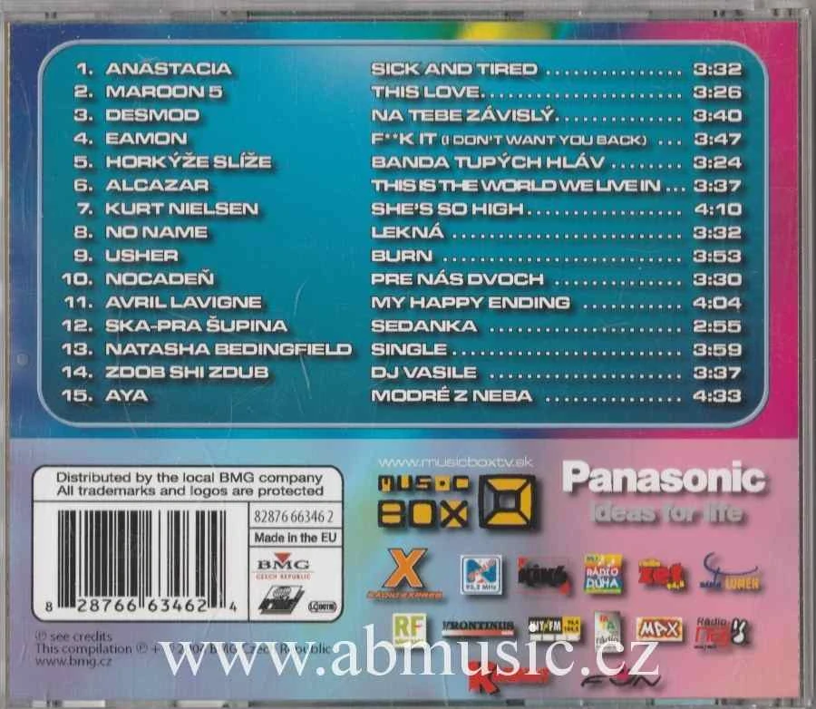 CD MUSIC BOX HITY 2 - Anstacia , Horkýže Slíže , AYA