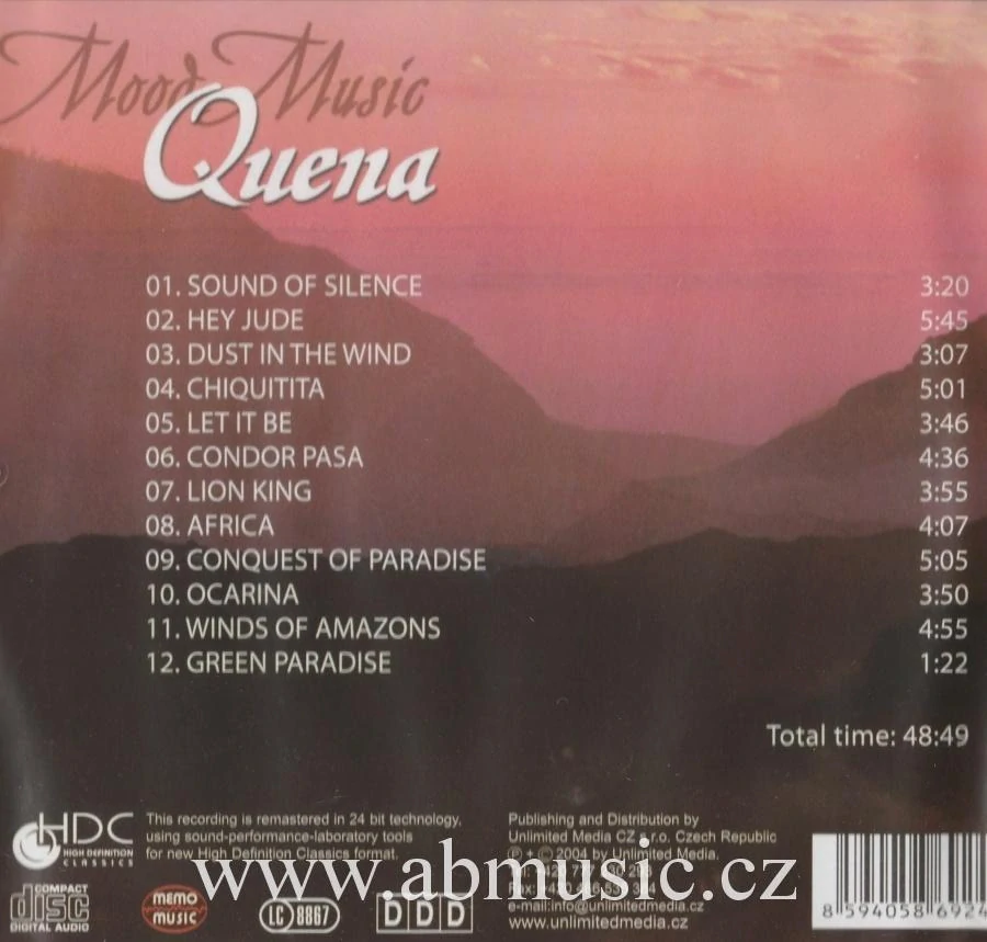 CD Mood Music - Quena , Condor Pasa ...