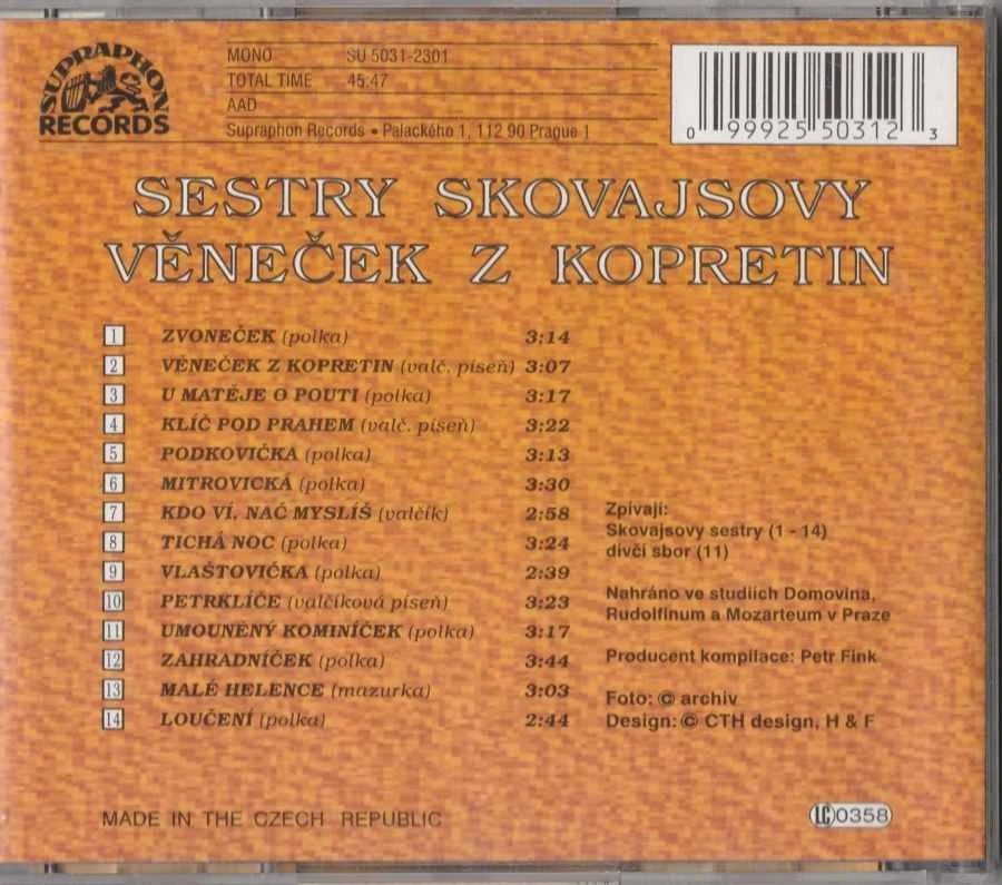 CD Sestry Skovajsovy - Věneček z kopretin
