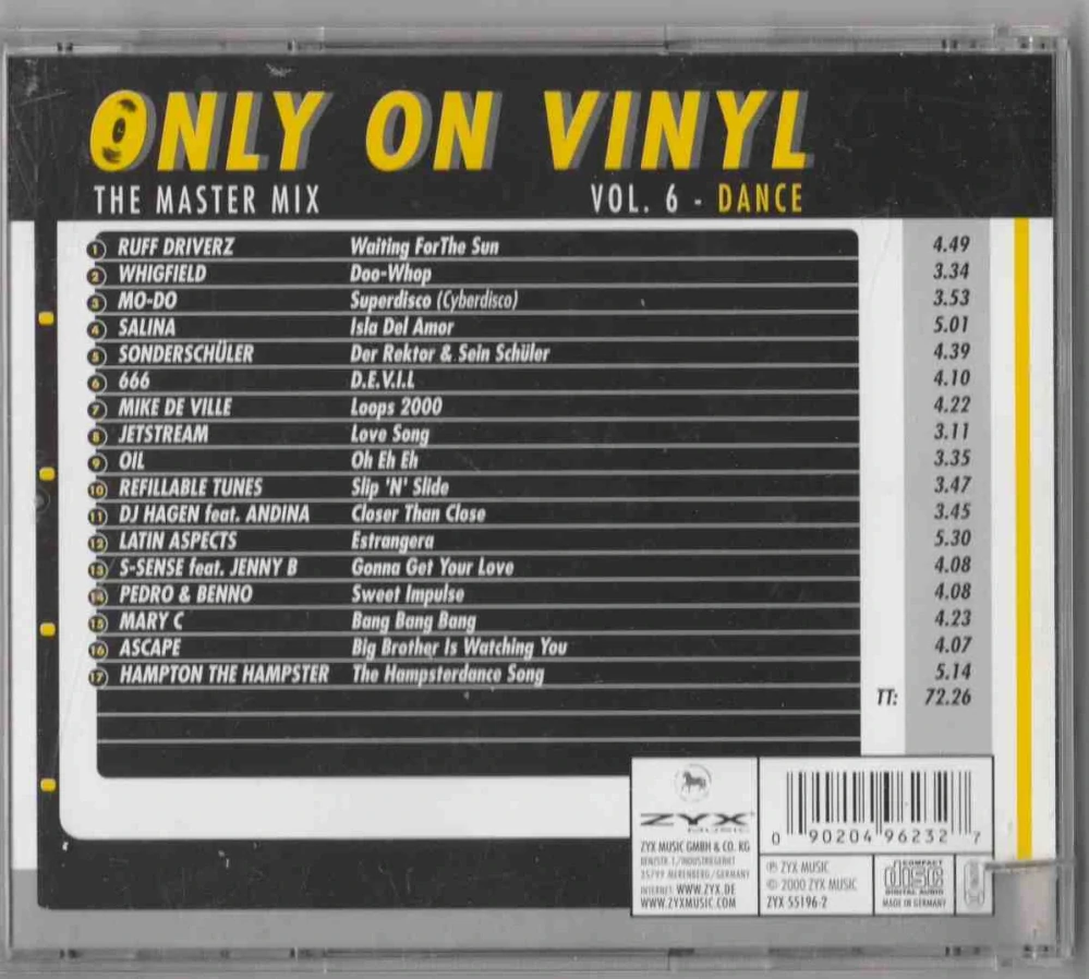 CD Only On Vinyl Vol. 6 Dance The Master Mix