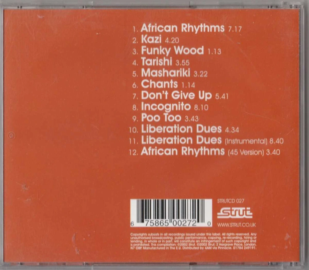 CD Oneness Of Juju - African Rhythms