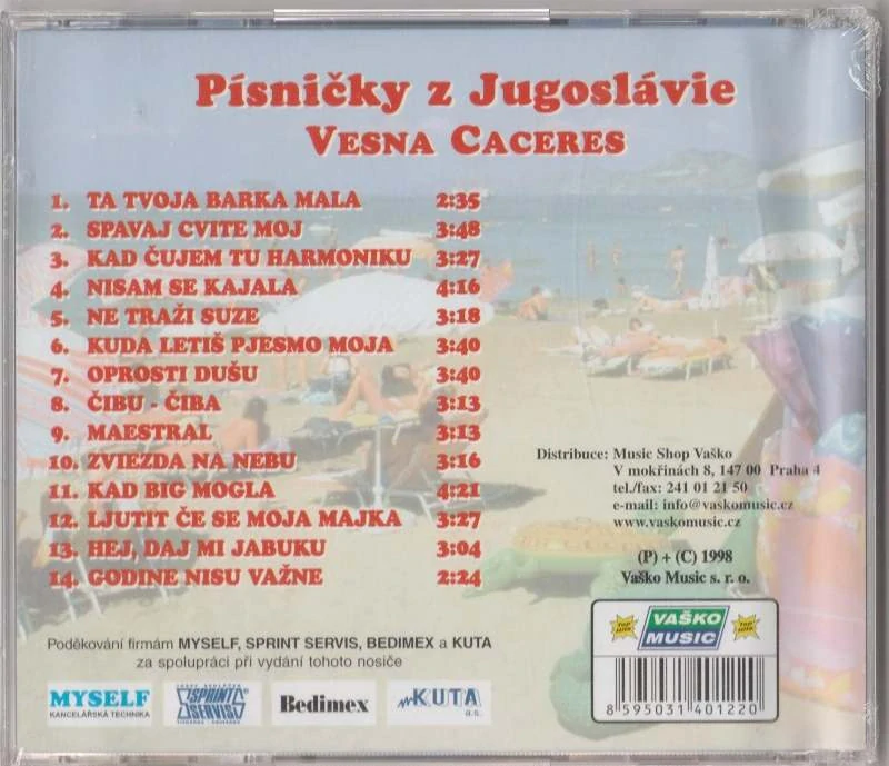 CD Písničky z Jugoslávie