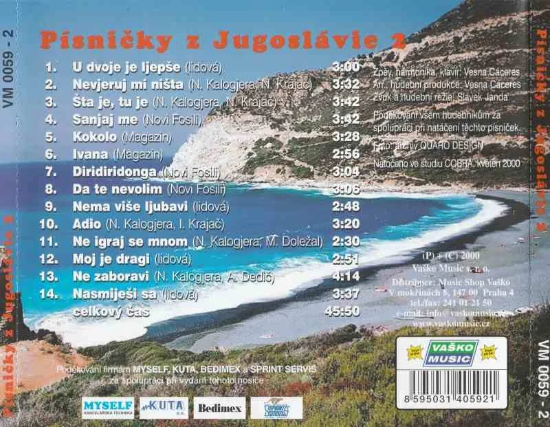 CD Písničky z Jugoslávie 2