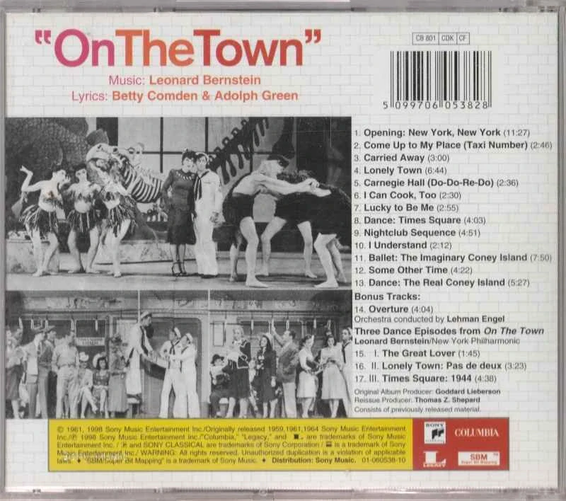 CD On The Town Leonard Bernstein