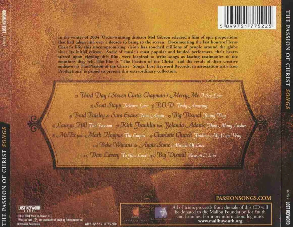 CD The Passion Of The Christ