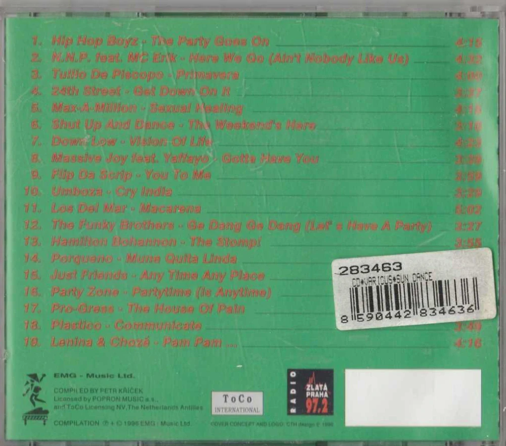 CD Sun Dance - Hip Hop Boyz , Down Low a další