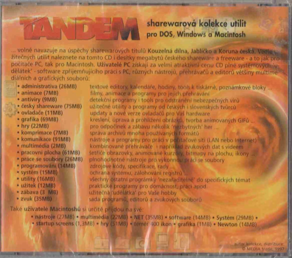 CD-ROM Tandem Sharewarová kolekce utilit