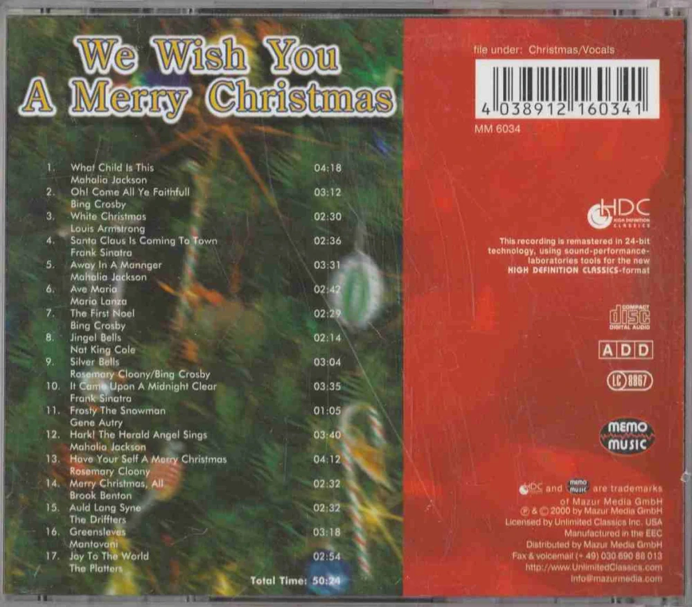 CD We Wish You A Merry Christmas