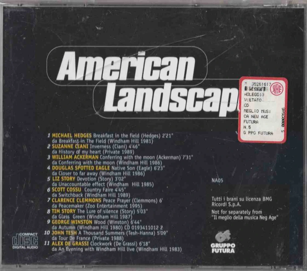 CD American Landscape - Ackerman , Ciani , Winston , Hedges