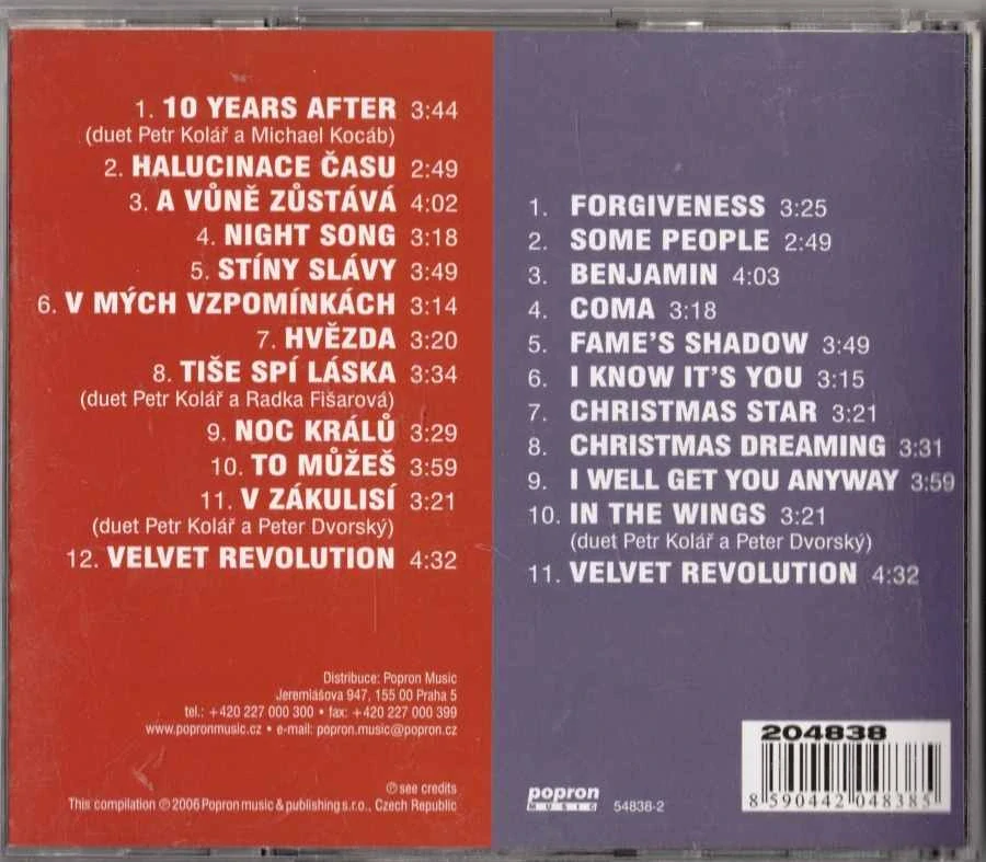2 CD Velvet Revolution Kocáb , Kolář , Kympl