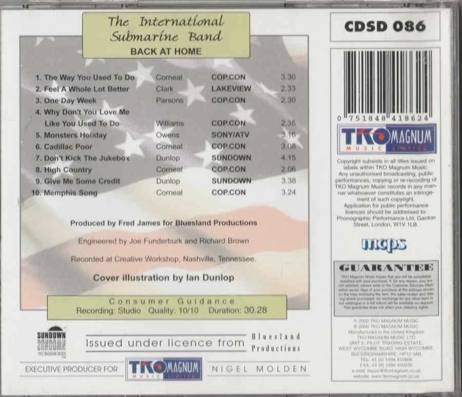 CD The International Submarine Band - Back At Home