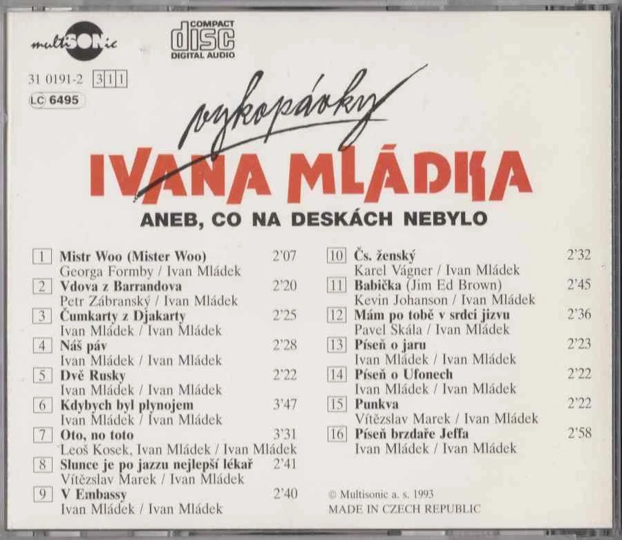 CD Vykopávky Ivana Mládka