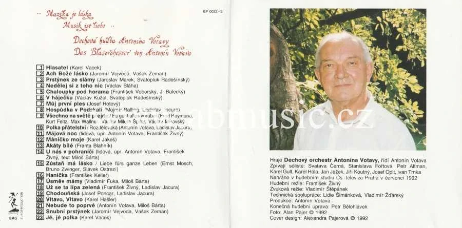 CD Muzika je láska - Dechová hudba Antonína Votavy