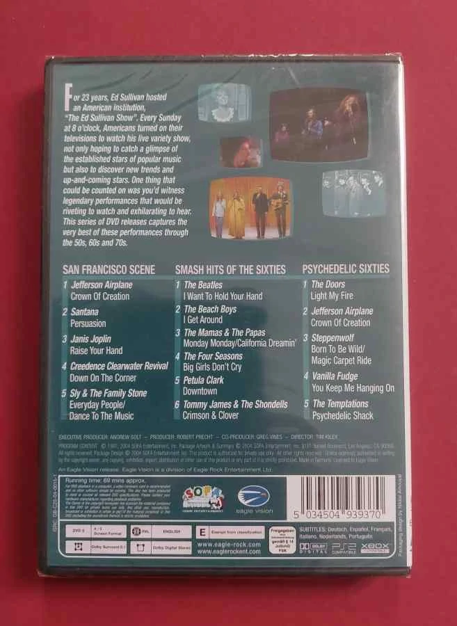 DVD Rockin´ The Sixties - The Doors , Janis Joplin , Santana , Jefferson Airplane