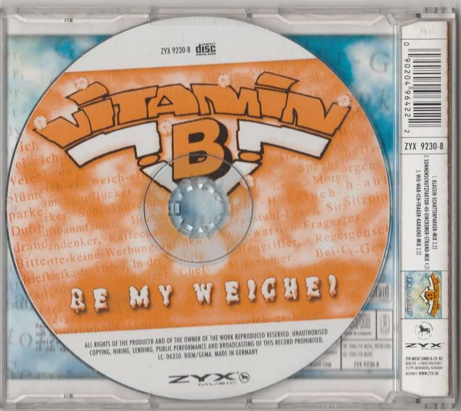 CD Maxi Single Vitamin B - Be My Weichei