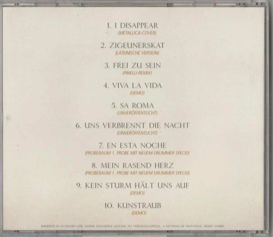 CD In Extremo - Bruchstücke