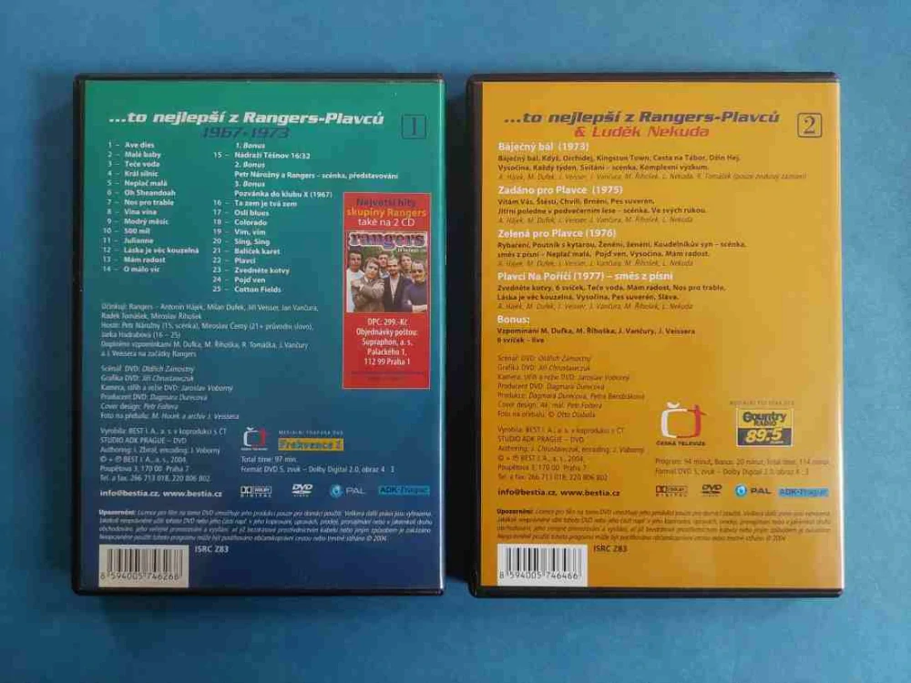 2 DVD To nejlepší z Rangers - Plavců 
