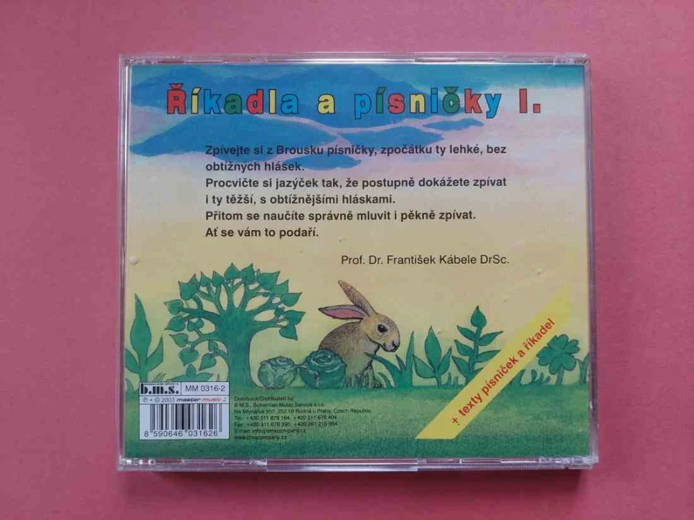 CD Říkadla a písničky - Brousek pro tvůj jazýček 