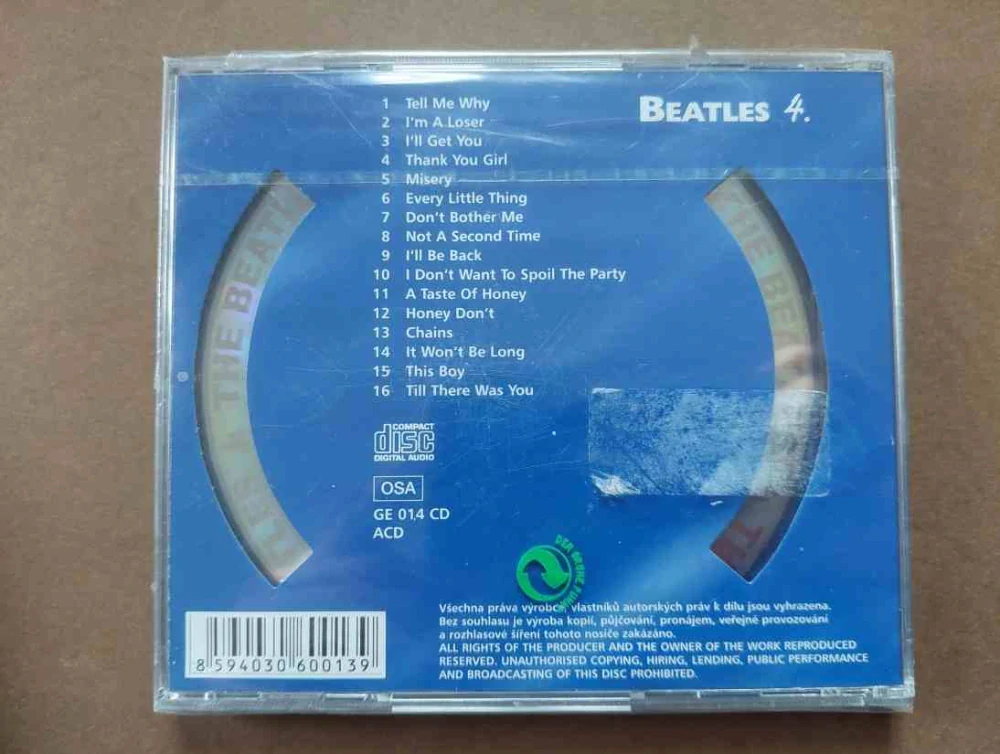CD The Beatles 4 Golden Edition