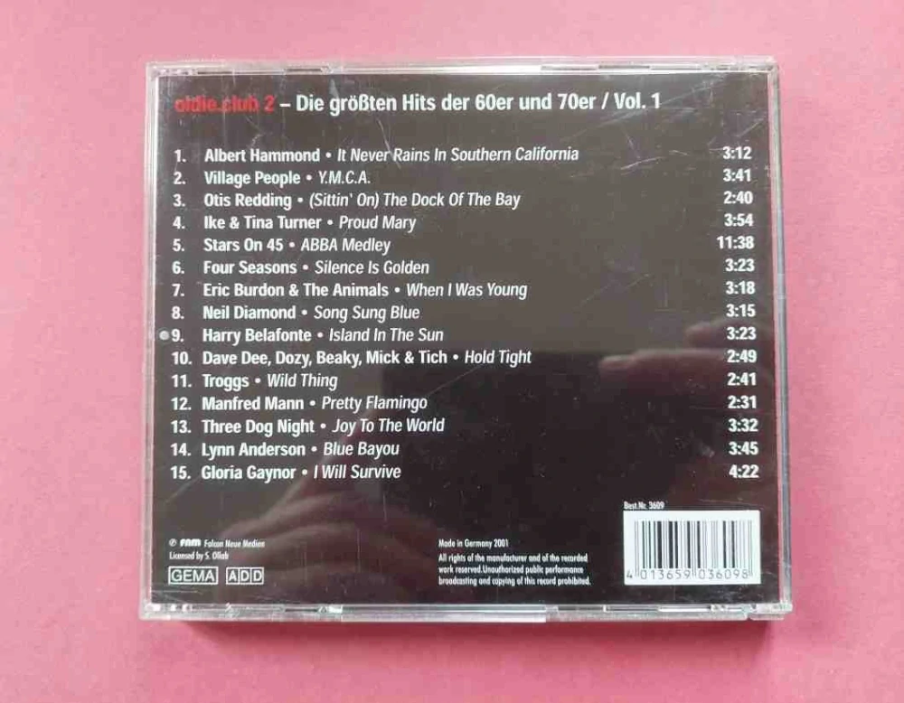 CD Oldie.Club 2 - Die größsten Hits der 60er, 70erund 80er