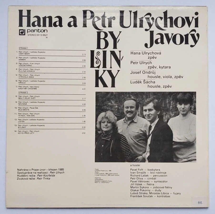 LP Hana a Petr Ulrychovi Javory Bylinky