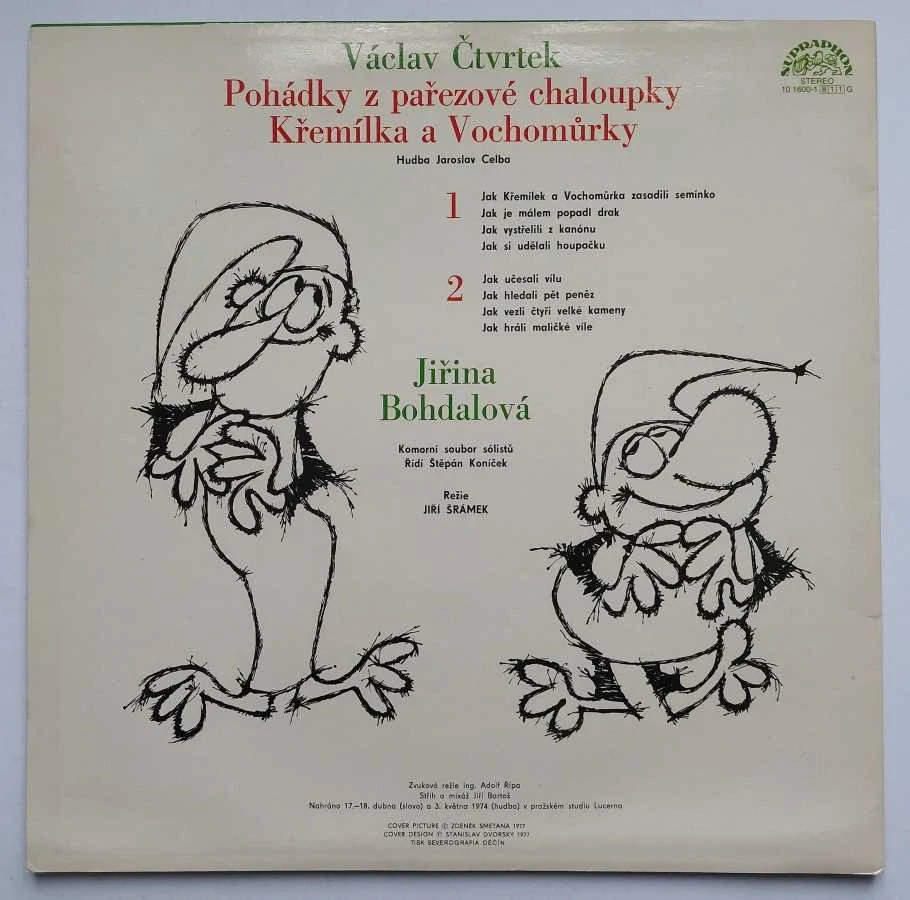 LP Václav Čtvrtek – Pohádky Z Pařezové Chaloupky Křemílka a Vochomůrky