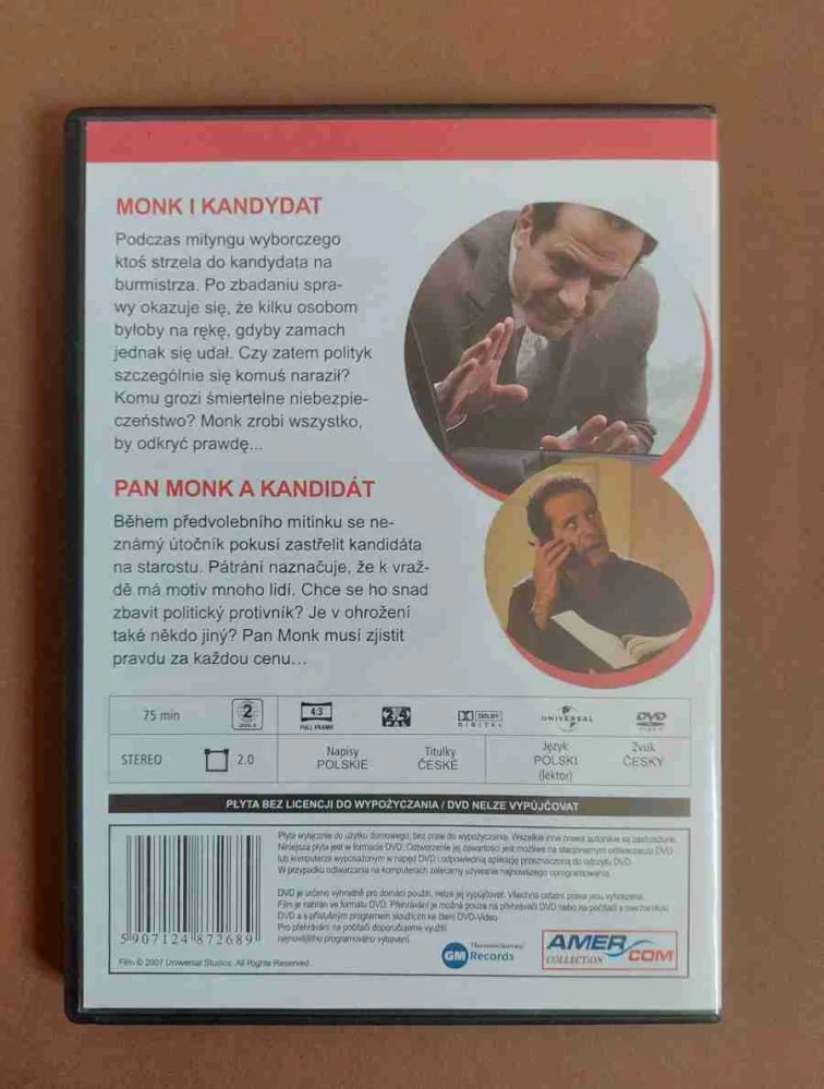 DVD Monk pilotní díl